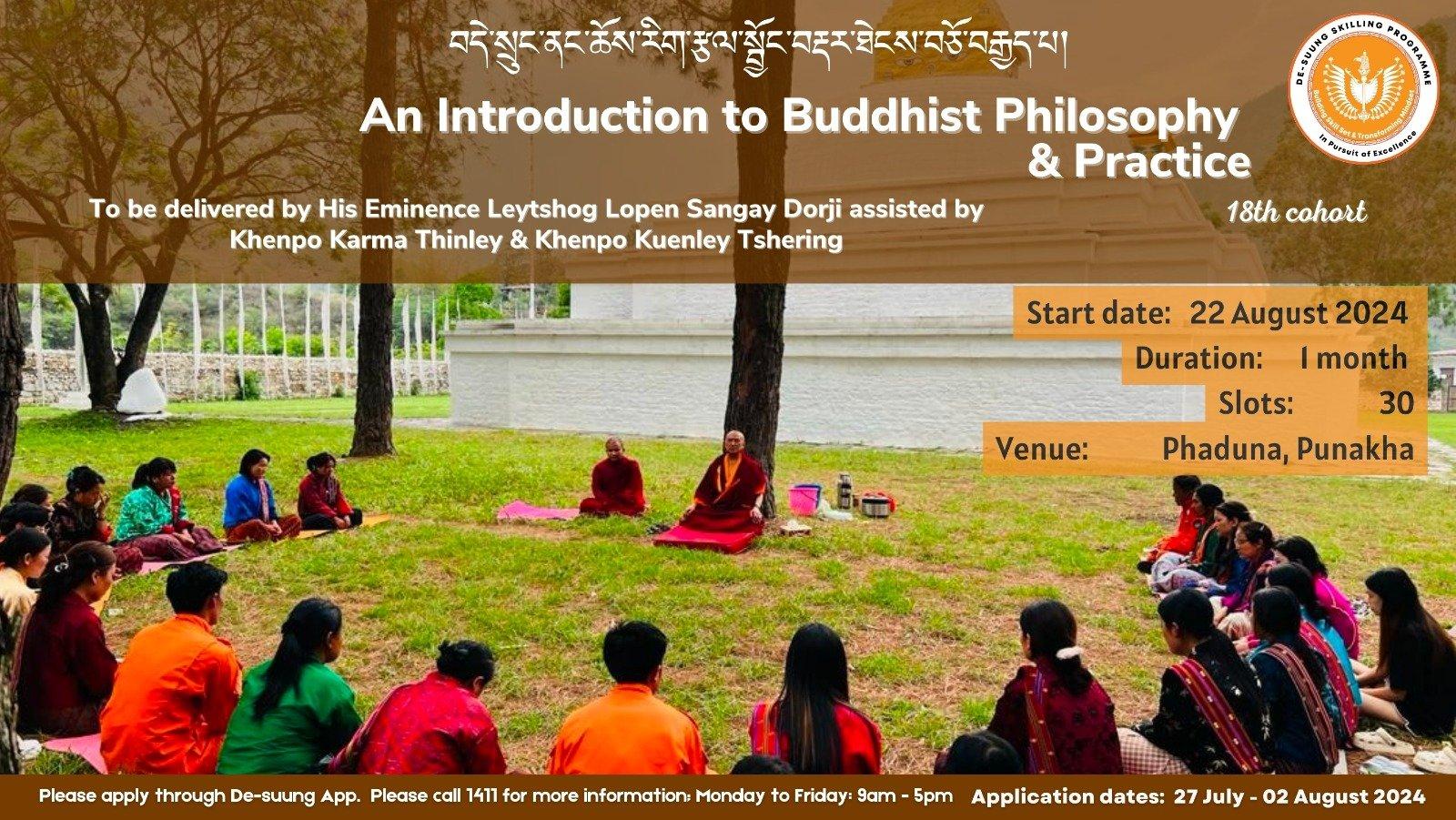 An Introducation to Buddhist Philosophy & Practice