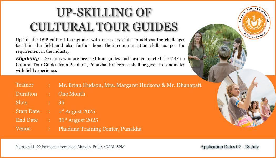 Re-Announcement-Up-skilling of Cultural Tour Guides